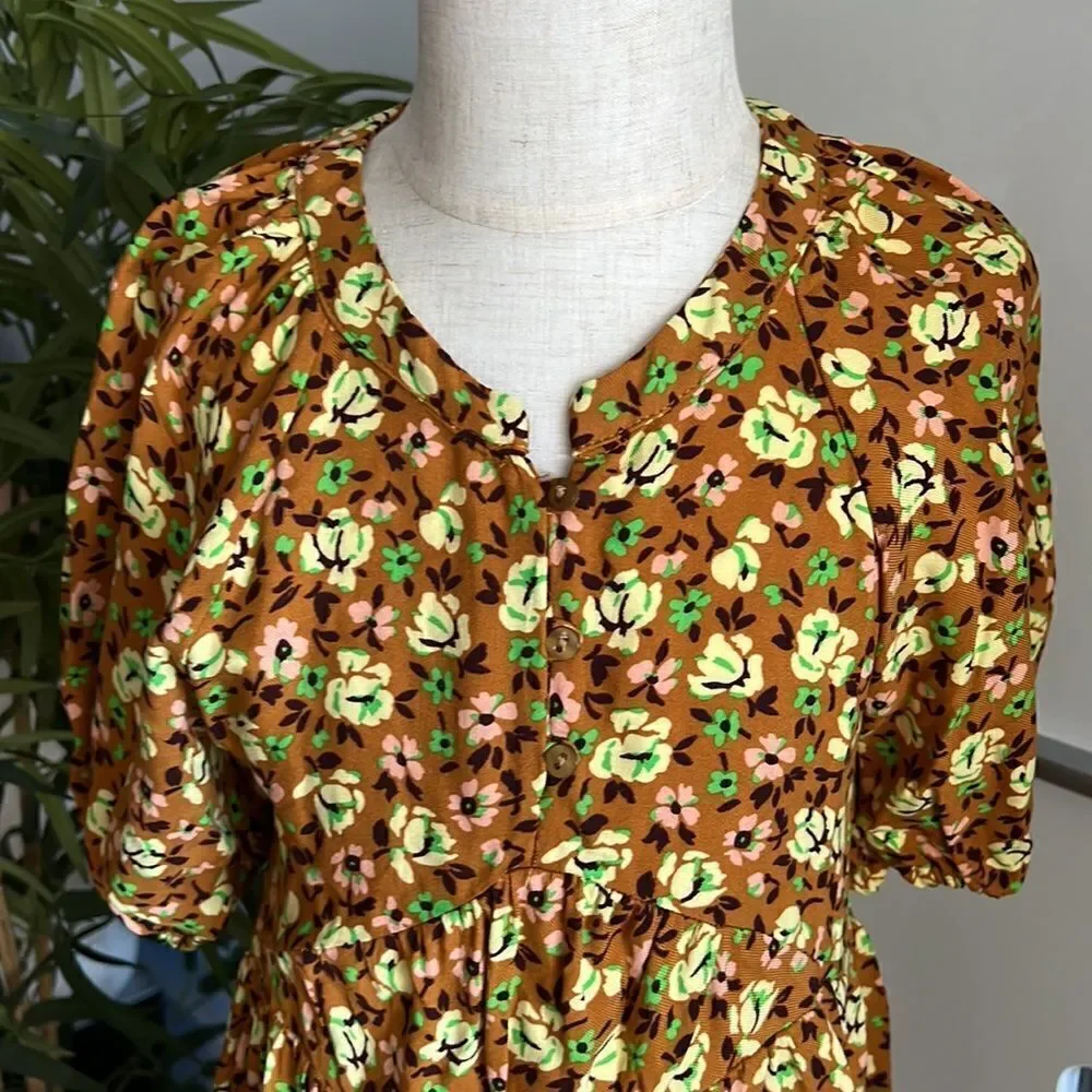 ZARA Kids | Ocher | FLORAL DRESS